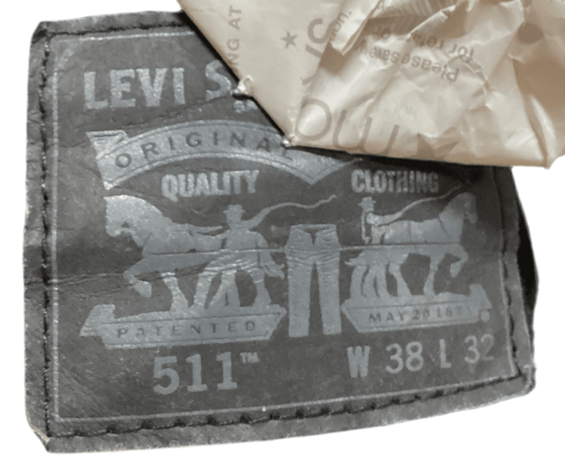 NWT men’s jean original black Levi’s 38x32 - Thumbnail 3