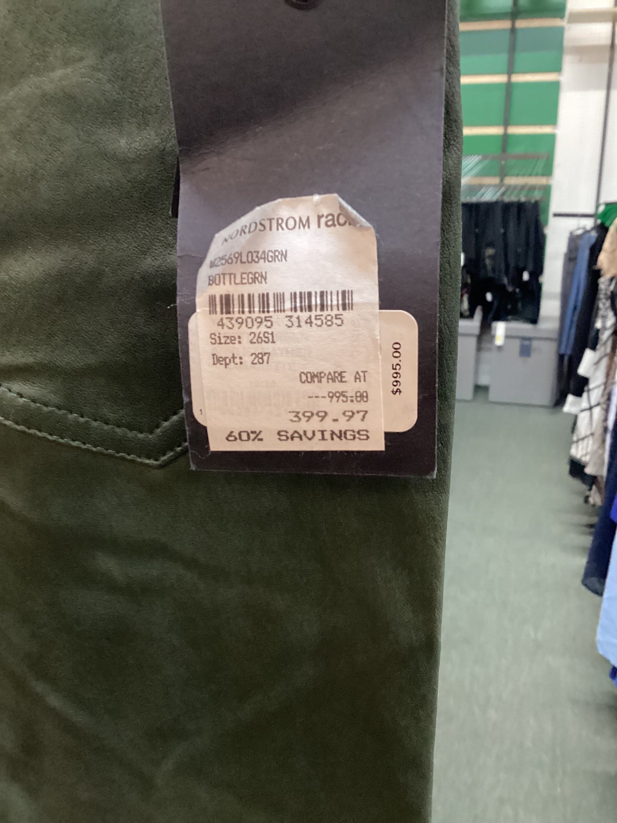Nordstrom Rack Green Pants - Thumbnail 3