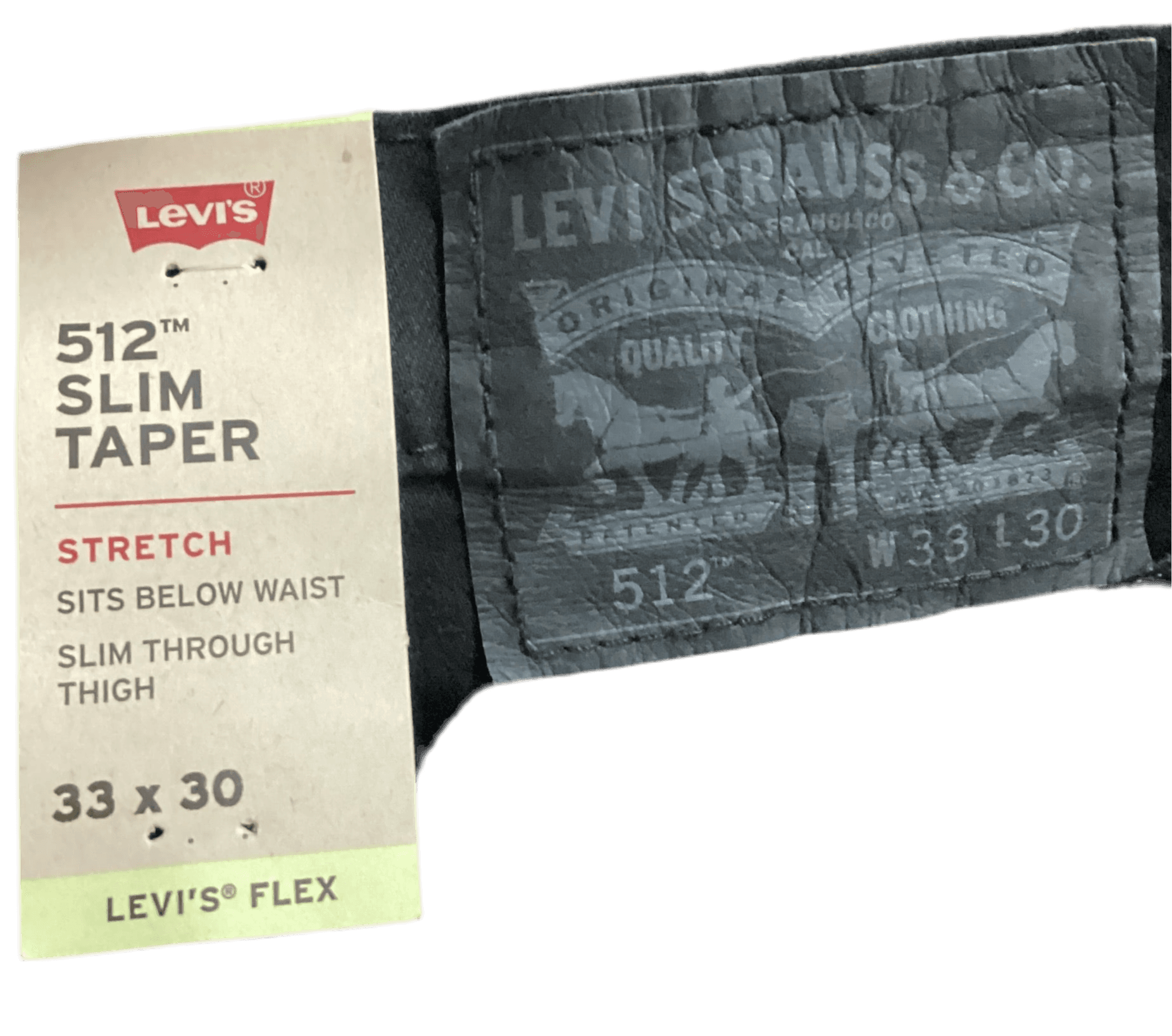 NWT men’s jeans slim black Levi’s 33x30 - Thumbnail 4