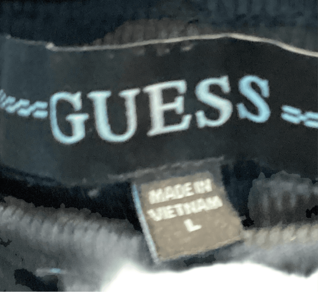NWT Men’s sweatpants original black and white Guess Large - Thumbnail 3