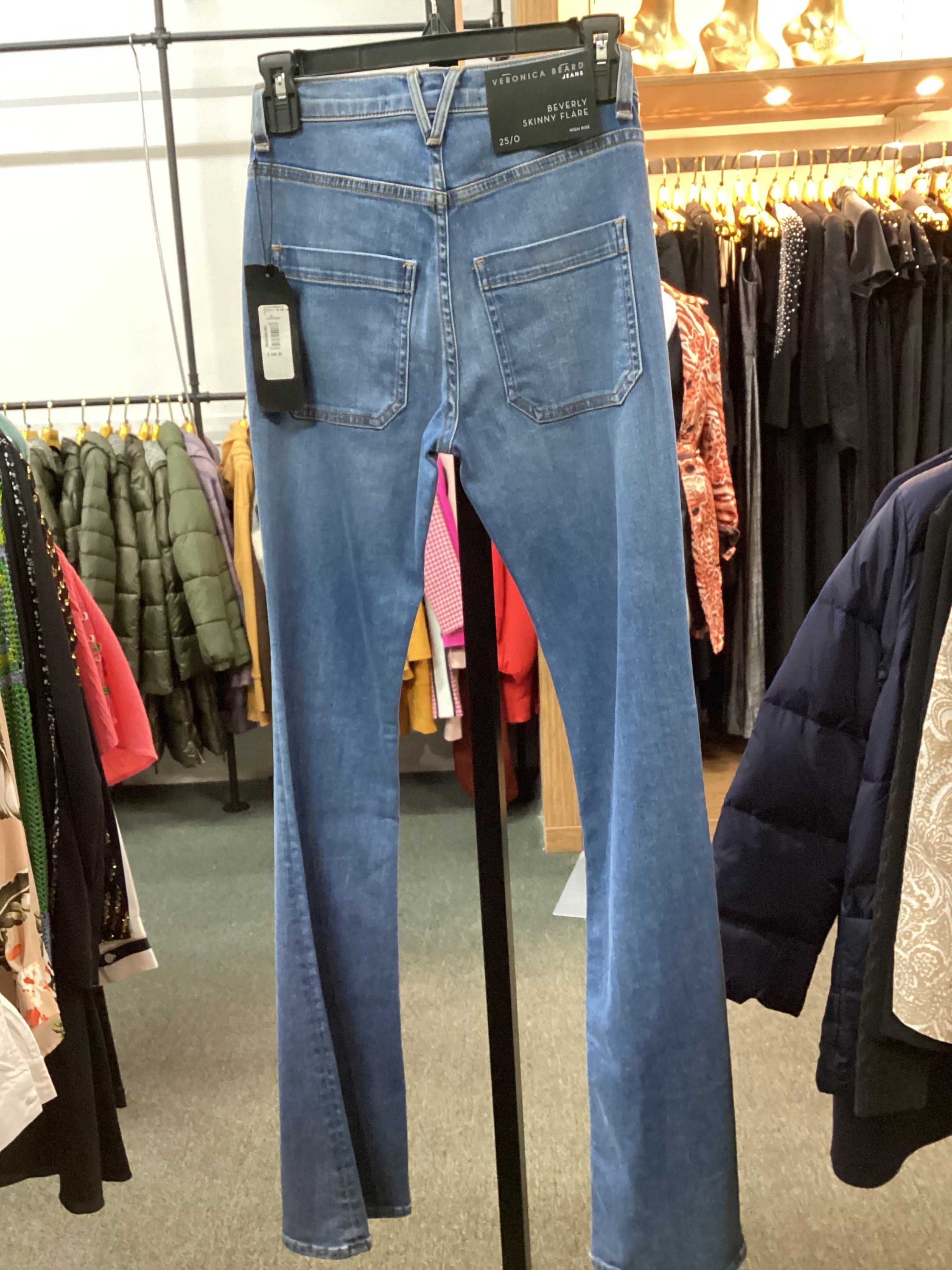 VERONICA BEARD JEANS BEVERLY SKINNY FLARE 25/0 HIGH RISE - Thumbnail 2