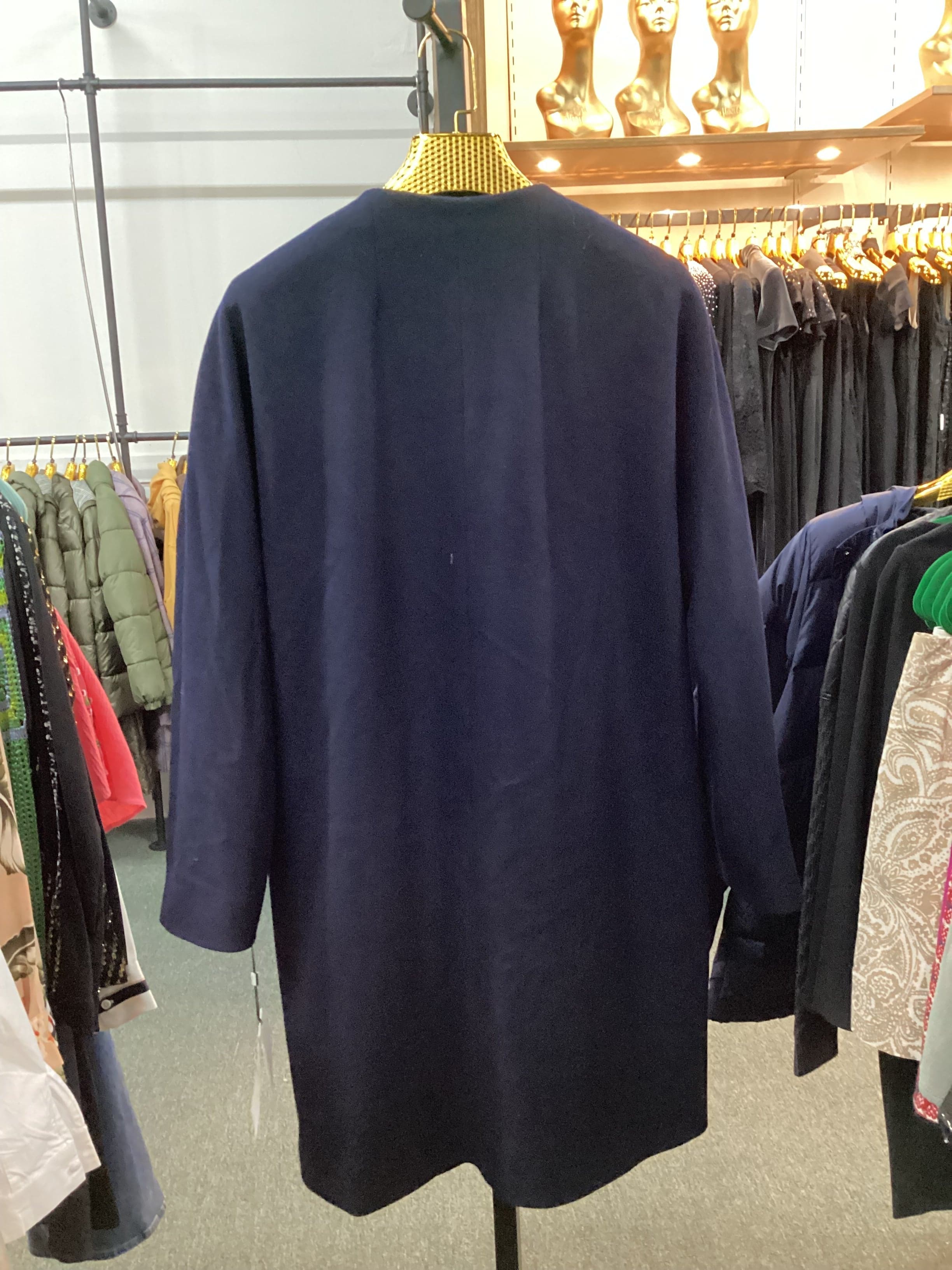 FLEURETTE Black Wool Coat - Thumbnail 2