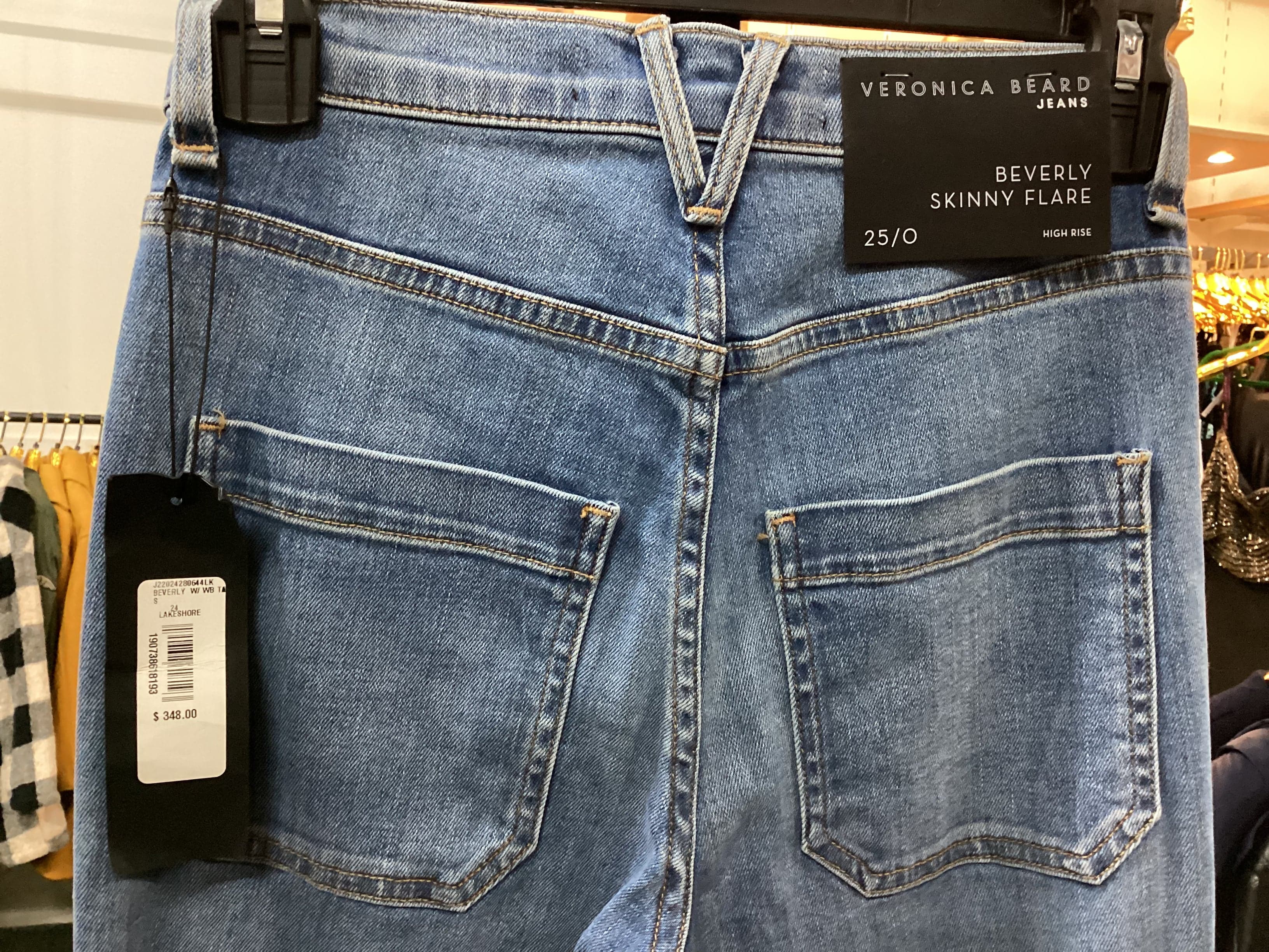 VERONICA BEARD JEANS BEVERLY SKINNY FLARE 25/0 HIGH RISE - Thumbnail 3