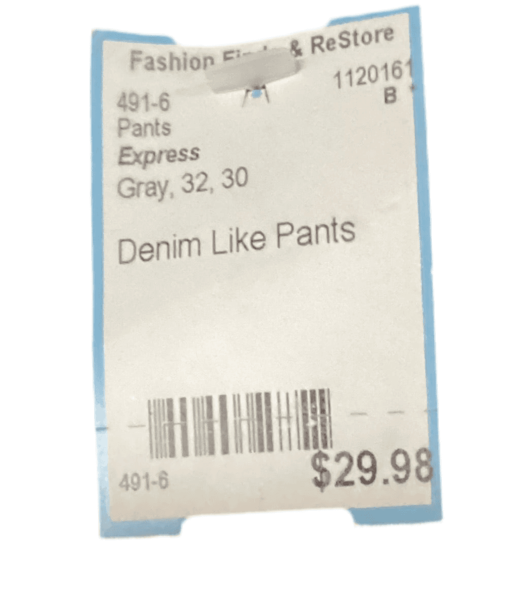 Men’s jeans original gray Express size 32 - Thumbnail 3