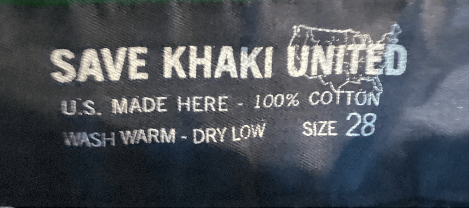 Men’s jeans original dark blue Save Khaki United size 28 - Thumbnail 3