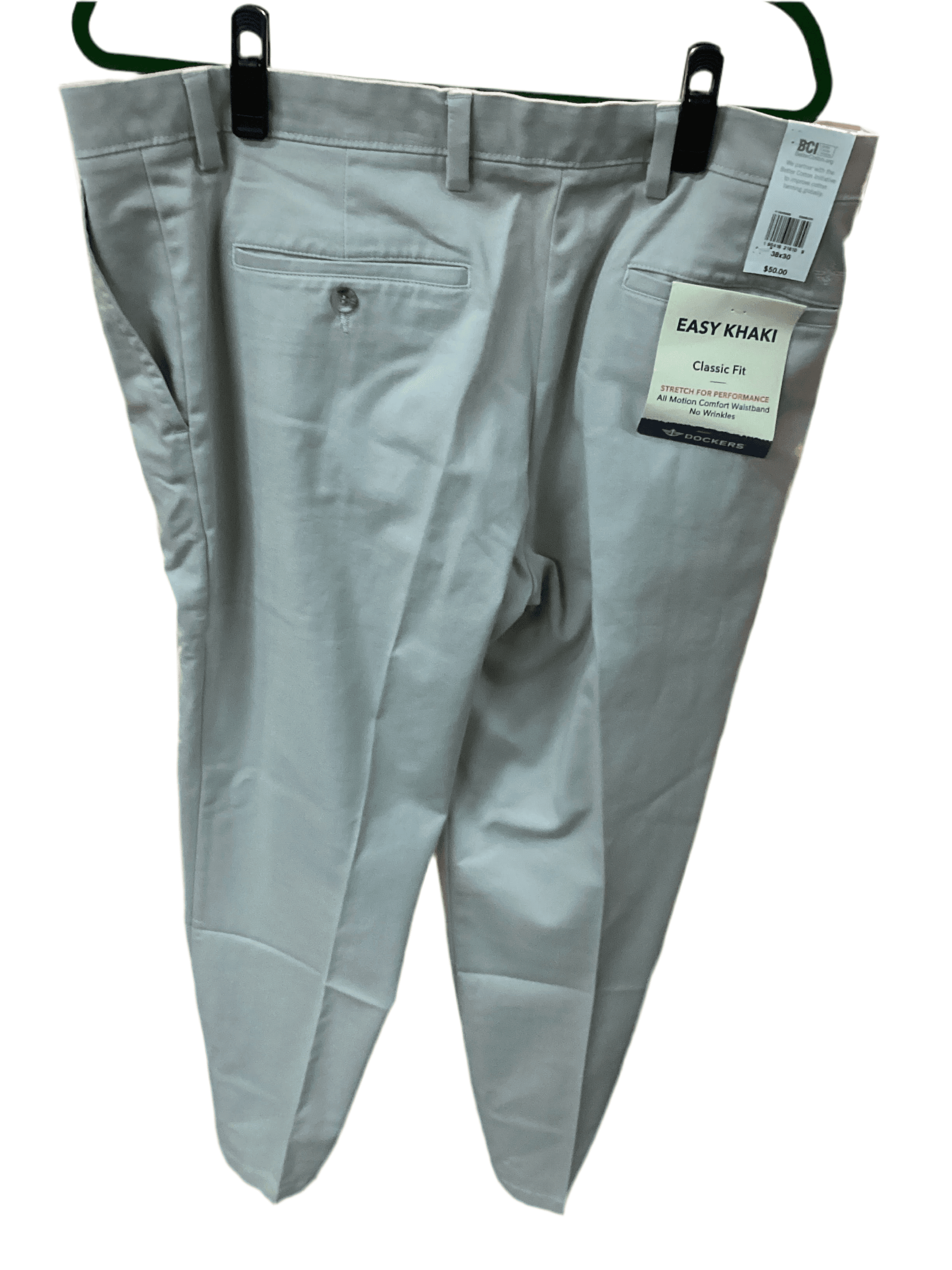 Men’s khakis classic fit gray Dockers 38x30 - Thumbnail 2