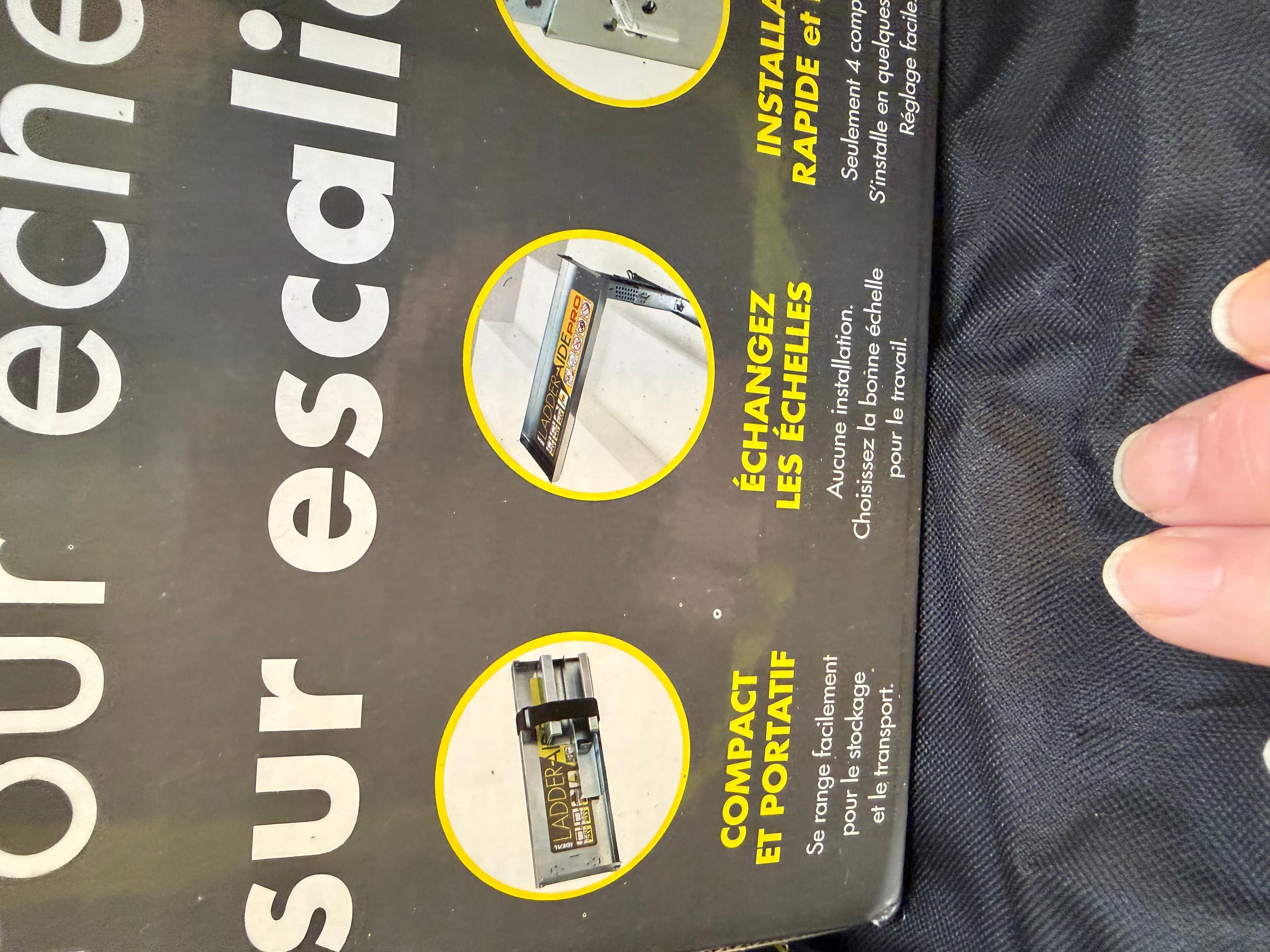 Ideal Security Ladder-Aide PRO Stair Ladder Leveler NEW in Box w/ Bag - Thumbnail 4