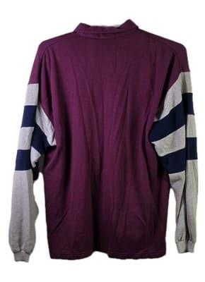 Vintage 80s Dunlop Men's XL Maroon & Gray Long Sweatshirt - Thumbnail 7