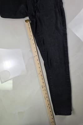 Vintage 90s Guess Women Sz 25 Curvy Mid Rise Skinny Bella Fit Black jeans - Thumbnail 9