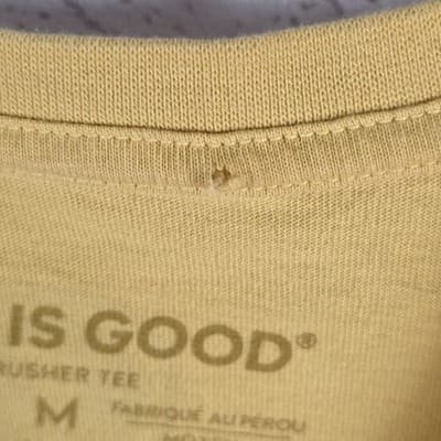 Life Is Good Men's Yellow Medium Beach Sunset Short Sleeve T-Shirt - Thumbnail 4