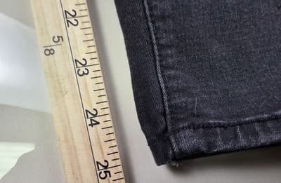 Vintage 90s Guess Women Sz 25 Curvy Mid Rise Skinny Bella Fit Black jeans - Thumbnail 10