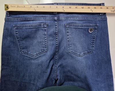 Michael Kors Women's Size 8 Skinny Leg Medium Wash Blue Denim Jeans - Thumbnail 8
