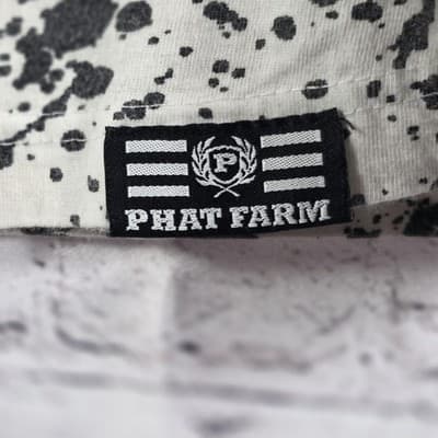 Phat Farm Savage Men's Medium Speckle Graphics Short Sleeve T-Shirt - Thumbnail 7