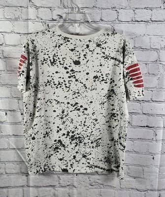 Phat Farm Savage Men's Medium Speckle Graphics Short Sleeve T-Shirt - Thumbnail 8
