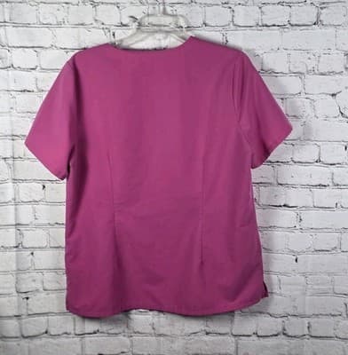 Figs Catarina Women's Large Magenta Purple Scrub Top #2189 - Thumbnail 6