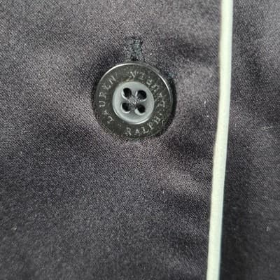 Lauren Ralph Lauren Unisex Medium Black Sleepwear Pajama Top - Thumbnail 6
