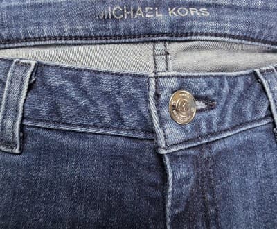 Michael Kors Women's Size 8 Skinny Leg Medium Wash Blue Denim Jeans - Thumbnail 2