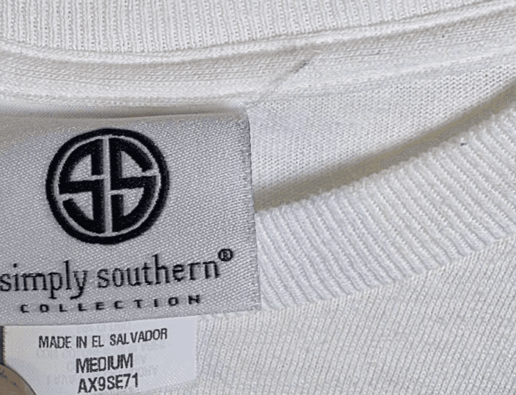 Simply Southern Men's Medium White Long Sleeve Graphic Tee - Thumbnail 3