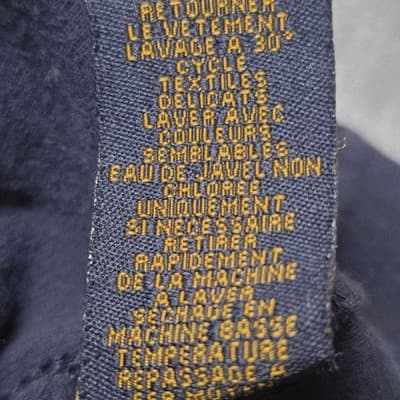 Vintage Polo Jeans Co Navy Blue 1X V Neck Sweater 90s Tennis Cable Knit - Thumbnail 5