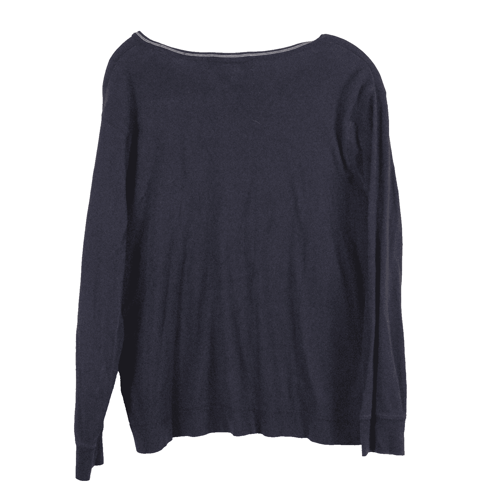 Vintage Polo Jeans Co Navy Blue 1X V Neck Sweater 90s Tennis Cable Knit - Thumbnail 9
