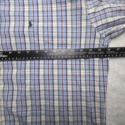 Vintage Polo Ralph Lauren Men's Large Multicolored Shirt - Thumbnail 5