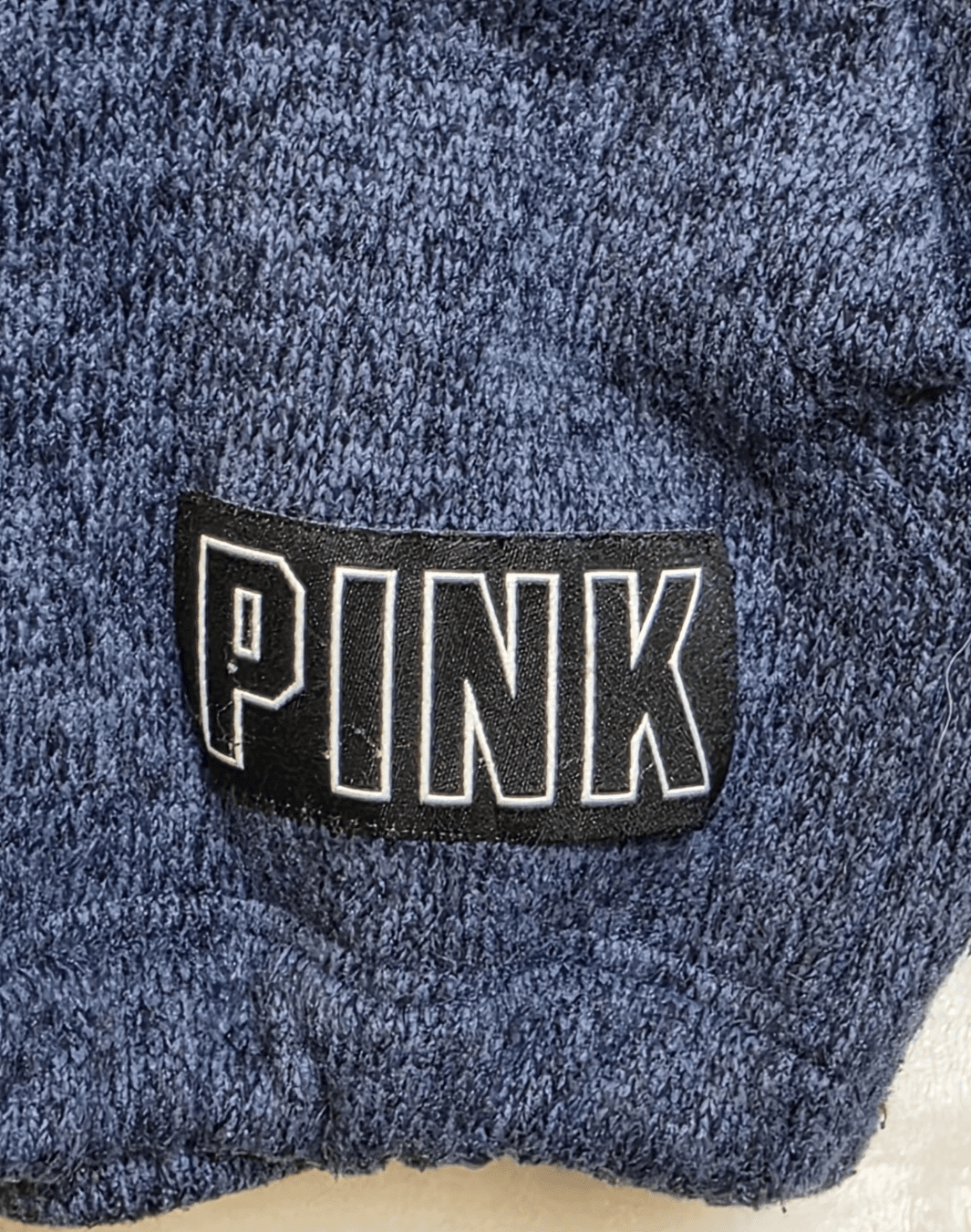 Victoria's Secret Pink Women's Medium Blue / Gray 3/4 Zip Pullover - Thumbnail 2