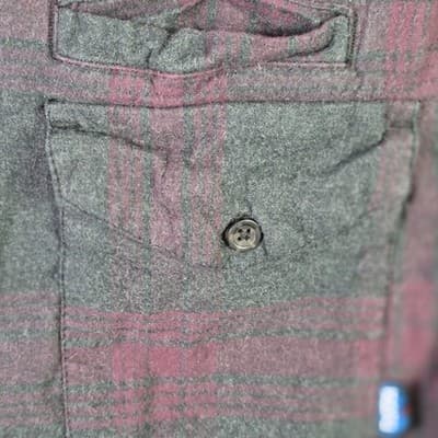 Kavu Men’s Size XL Red & Green Long Sleeve Flannel Shirt * Flawed * - Thumbnail 3