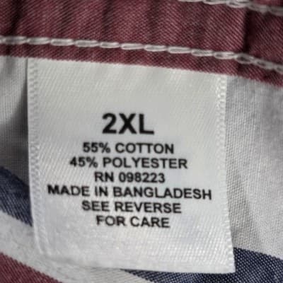 Magellan Outdoors Men's XXL Classic Fit Plaid Long Sleeve Button Down Shirt - Thumbnail 5
