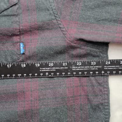 Kavu Men’s Size XL Red & Green Long Sleeve Flannel Shirt * Flawed * - Thumbnail 6