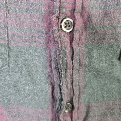 Kavu Men’s Size XL Red & Green Long Sleeve Flannel Shirt * Flawed * - Thumbnail 5