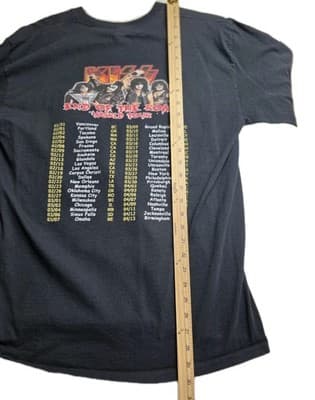 Vintage KISS End Of The Road World Tour Size Large T-Shirt - Thumbnail 5