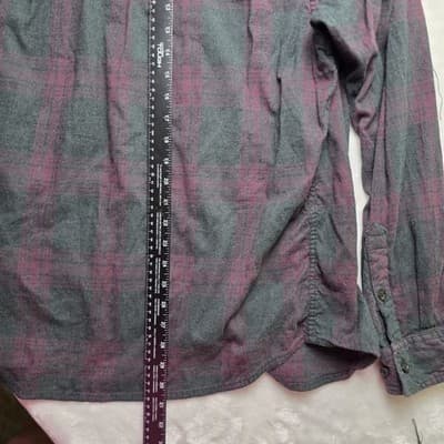 Kavu Men’s Size XL Red & Green Long Sleeve Flannel Shirt * Flawed * - Thumbnail 9