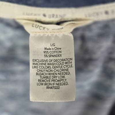 Lucky Brand Boy's Large Blue Camo Tank Top - Thumbnail 3