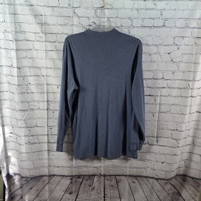 Polo Ralph Lauren Men's Large Blue/Gray Long Sleeve Pullover - Thumbnail 8