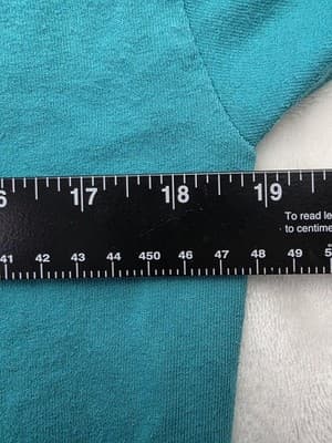 Southern Couture Classic Women's Large Teal " Too Much Style " T-Shirt - Thumbnail 4