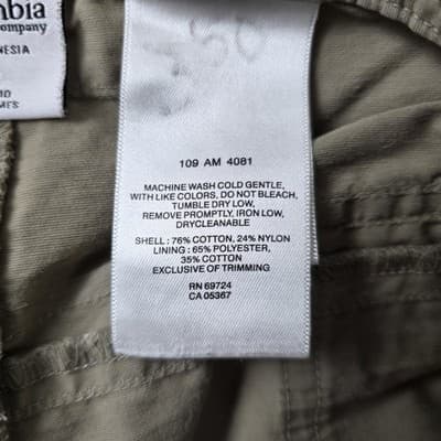 Columbia Men's Size 40 Khaki Chino Shorts - Thumbnail 5