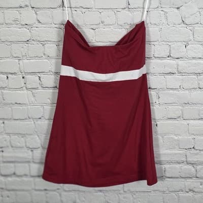 Arkansas Razorbacks Medium Red Strapless Tube Top - Thumbnail 6