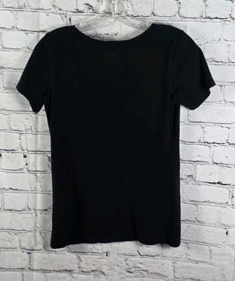 Cincinnati Reds Women's Small Black V-Neck Short Sleeve T-Shirt - Thumbnail 5