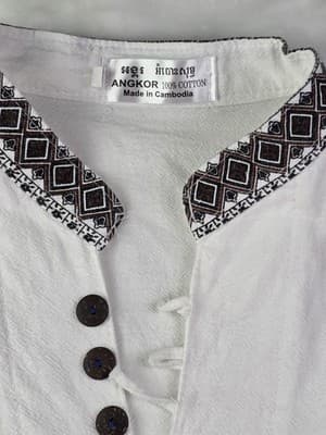 Angkor Men's XL Camobia Kingdom of Wonder Cotton Graphic Shirt - Thumbnail 2