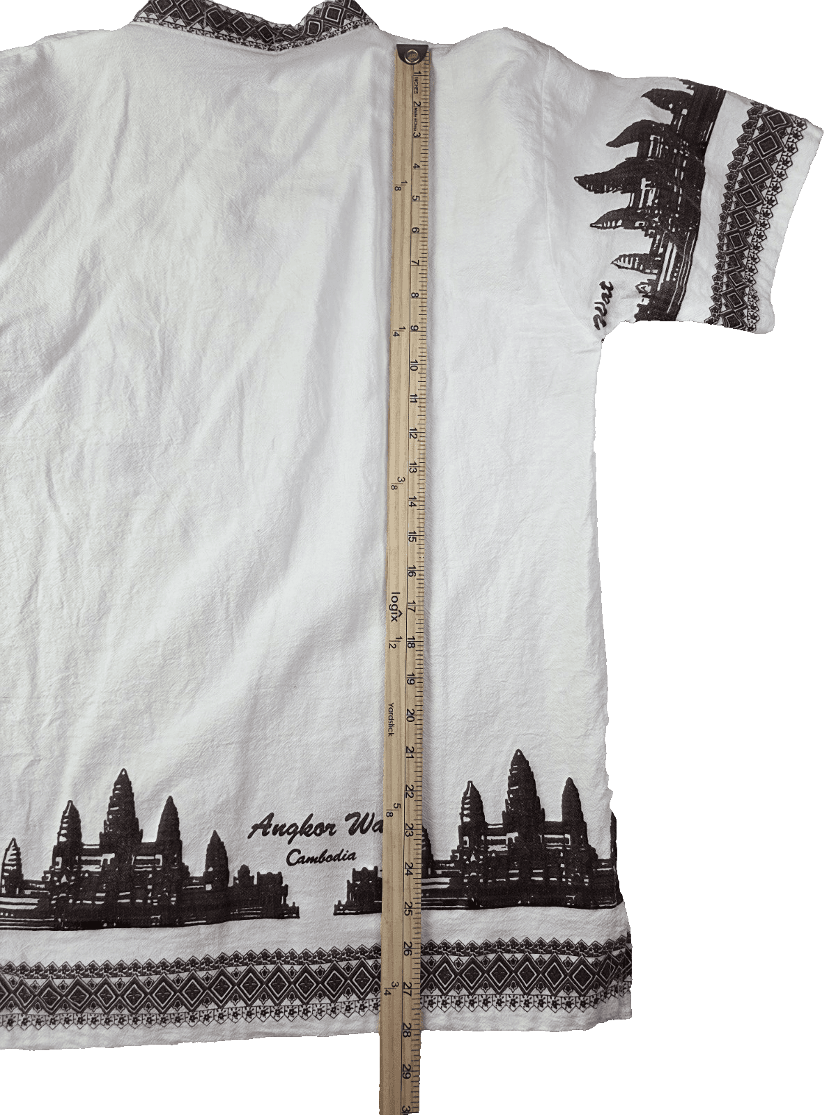 Angkor Men's XL Camobia Kingdom of Wonder Cotton Graphic Shirt - Thumbnail 7