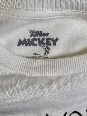 Disney Mickey Mouse 5T XOXO Valentines Fleece Pullover Sweatshirt Pocket - Thumbnail 4