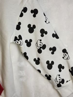 Disney Mickey Mouse 5T XOXO Valentines Fleece Pullover Sweatshirt Pocket - Thumbnail 3