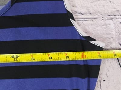 Calvin Klein Women's Size 6 Multicolored Sleeveless Striped Dress - Thumbnail 3