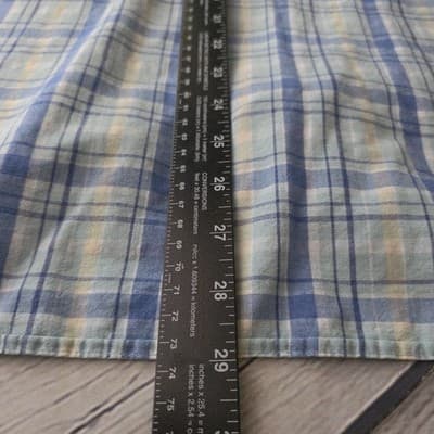 Mickey Unlimited Women's Sz 26W/28W Blue Plaid Button Up Sleeveless Shirt - Thumbnail 11