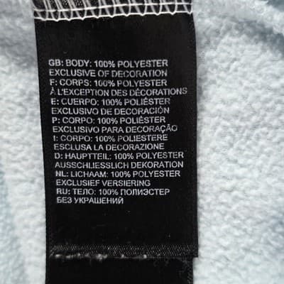 The Northface Glacier Youth XL 1/4 Zip Blue Long Sleeve Fleece Pullover - Thumbnail 5