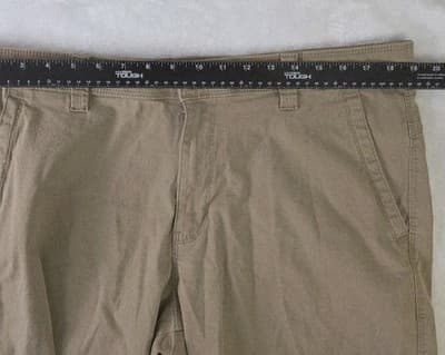 Weatherproof Men's 38 Khaki Flat Front Chino Shorts - Thumbnail 6