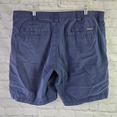Columbia Men's Size 38 Navy Blue Casual Shorts 10" Inseam - Thumbnail 7