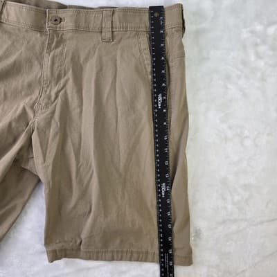 Weatherproof Men's 38 Khaki Flat Front Chino Shorts - Thumbnail 10