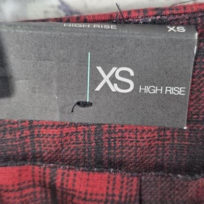 Maurices Women's XS Red/Black Plaid Mini Skirt - Thumbnail 5