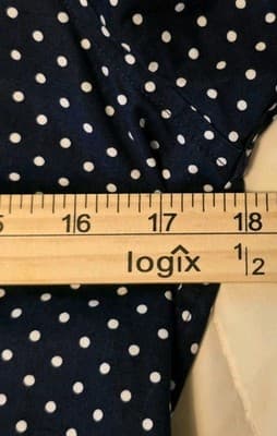 Lauren Ralph Lauren Womens Large Black W/Polka Dots Shirt - Thumbnail 3